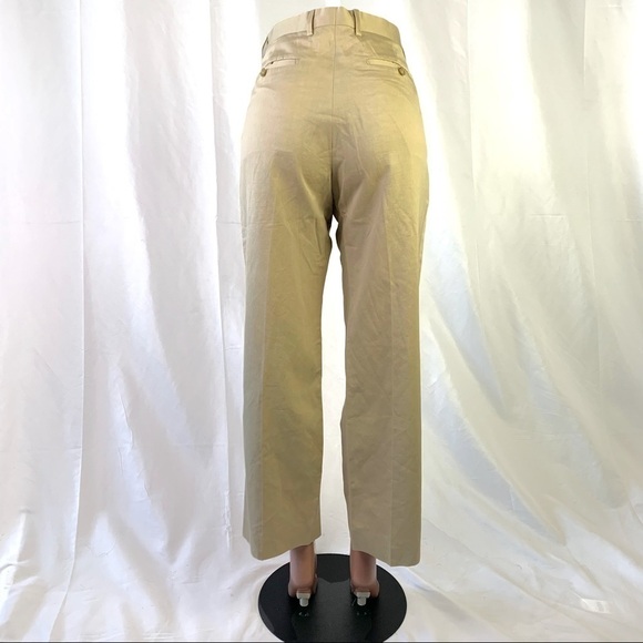 BANANA REPUBLIC  LINEN PANTS NEUTRAL TAN TROUSERS STRAIGHT LEG PLUS SIZE 34 / 30 - Picture 15 of 16
